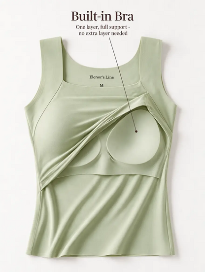 The Built-In Bra Tank That Smooths, Supports, and Never Digs In