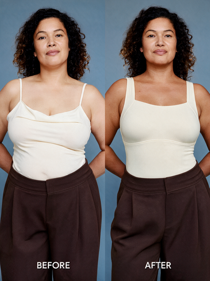 The Built-In Bra Tank That Smooths, Supports, and Never Digs In
