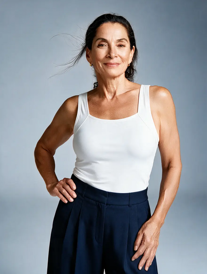 The Built-In Bra Tank That Smooths, Supports, and Never Digs In